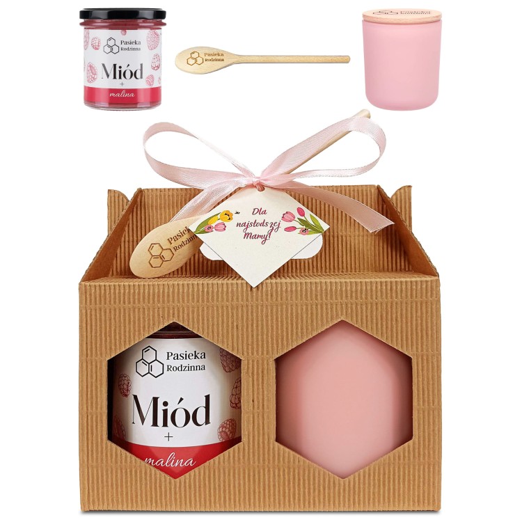 18. Zestaw z rączką Miód 410g + świeca 270 ml Dzień Mamy.jpg miniatura 02.jpg