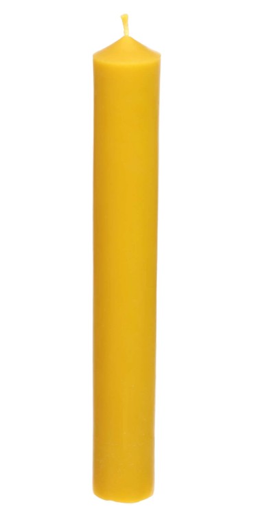 Świeca gromnica z wosku pszczelego 40 cm