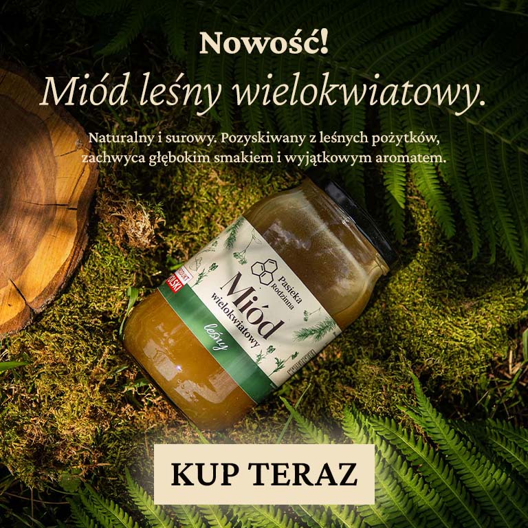 Miód leśny wielokwiatowy z Pasieki Rodzinnej