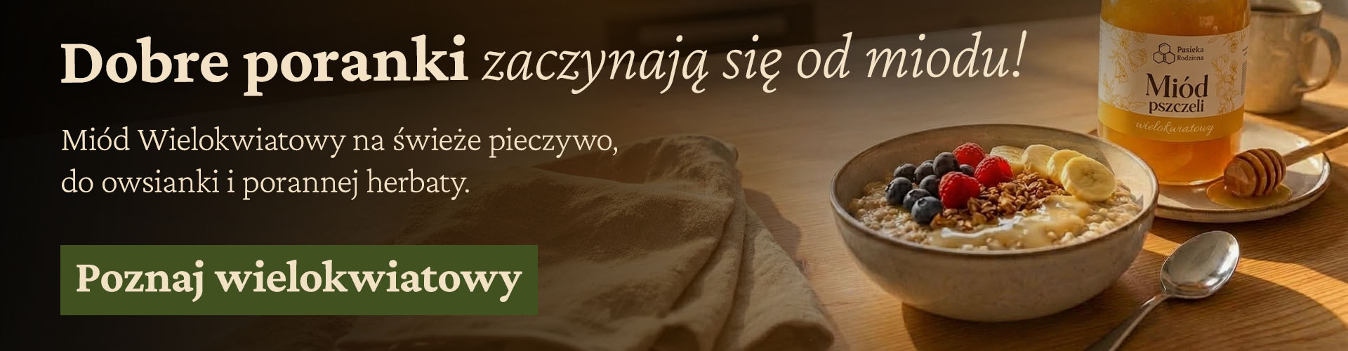 Miód wielokwiatowy z pasieki rodzinnej 