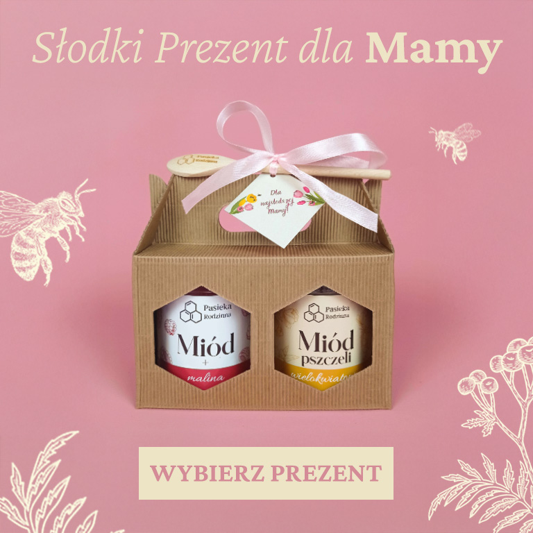 Zestaw prezentowy dwóch miodów na Dzień Mamy