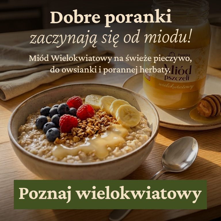 Słoik miodu wielokwiatowego 