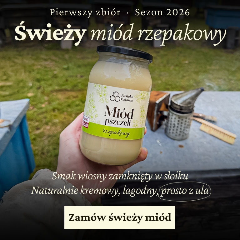 Świeży miód rzepakowy ze zbiorów 2026