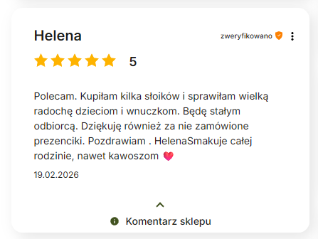 Opinia naszej klienta Pasieka Rodzinna