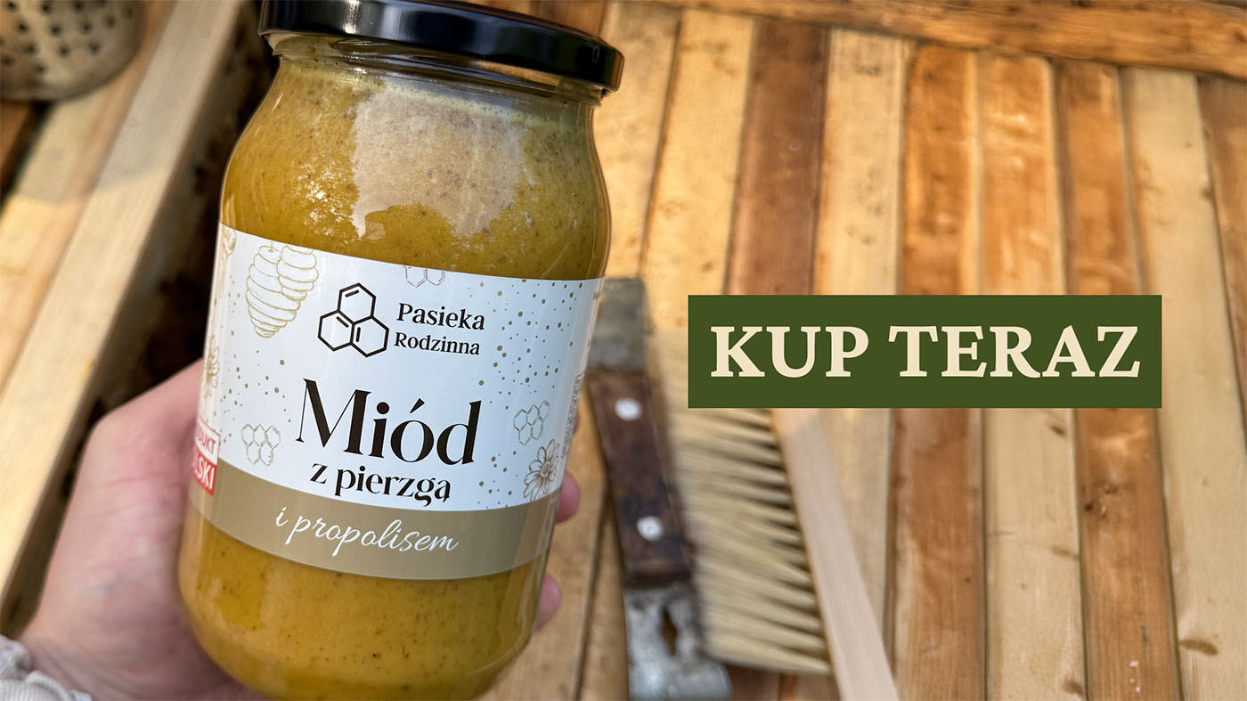 Miód z pierzgą i propolisem Pasieka Rodzinna