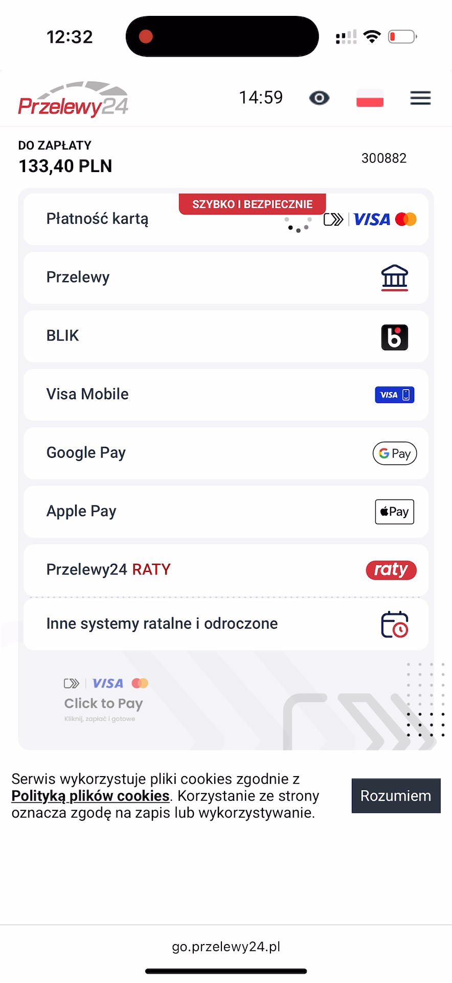 Finalizacja procesu płatności